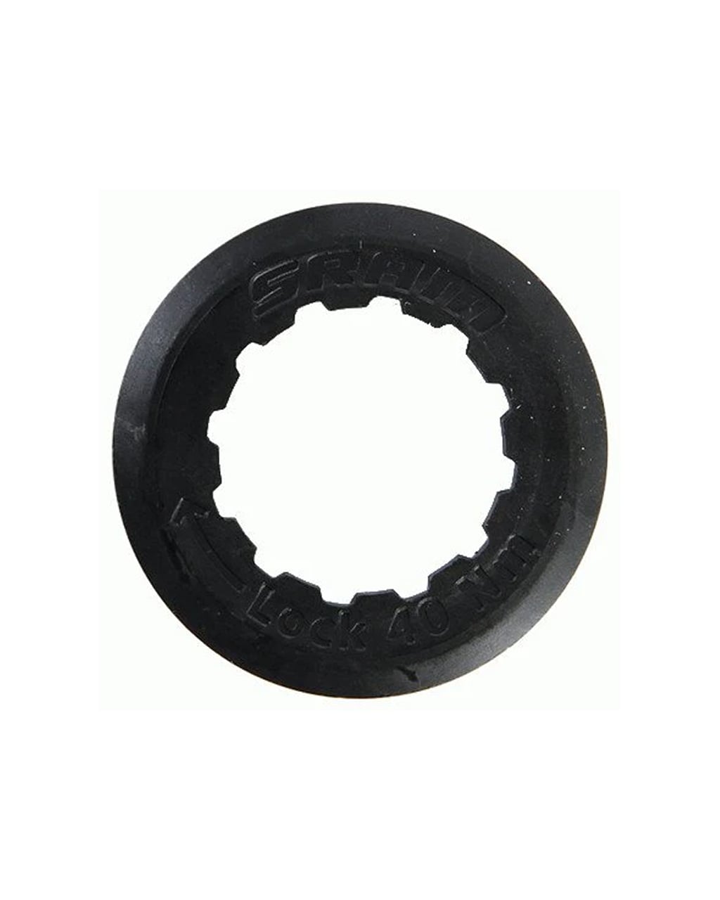SRAM cassette lock ring steel 12 teeth, view 1
