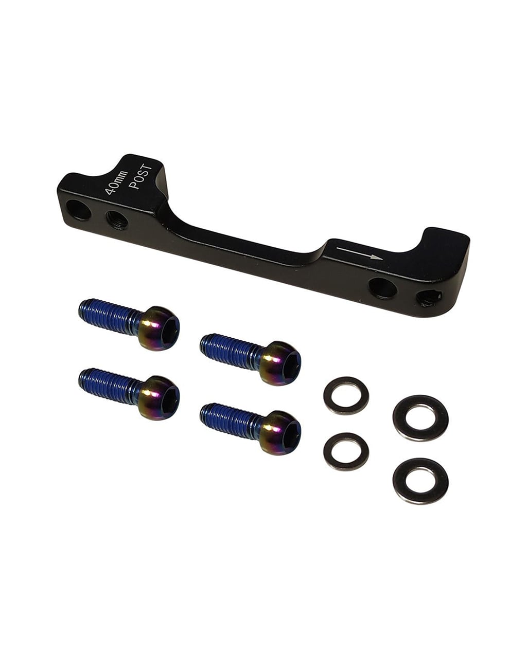 SRAM disc brake adapter post mount rainbow bolts - SRAM DISC BRAKE ADAPTER POST MOUNT 20MM+ RAINBOW BOLTS, view 2