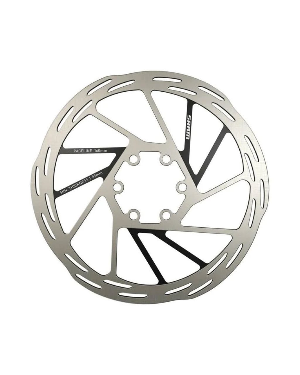 SRAM disc brake rotor paceline 6 bolt 160MM rounded, view 1