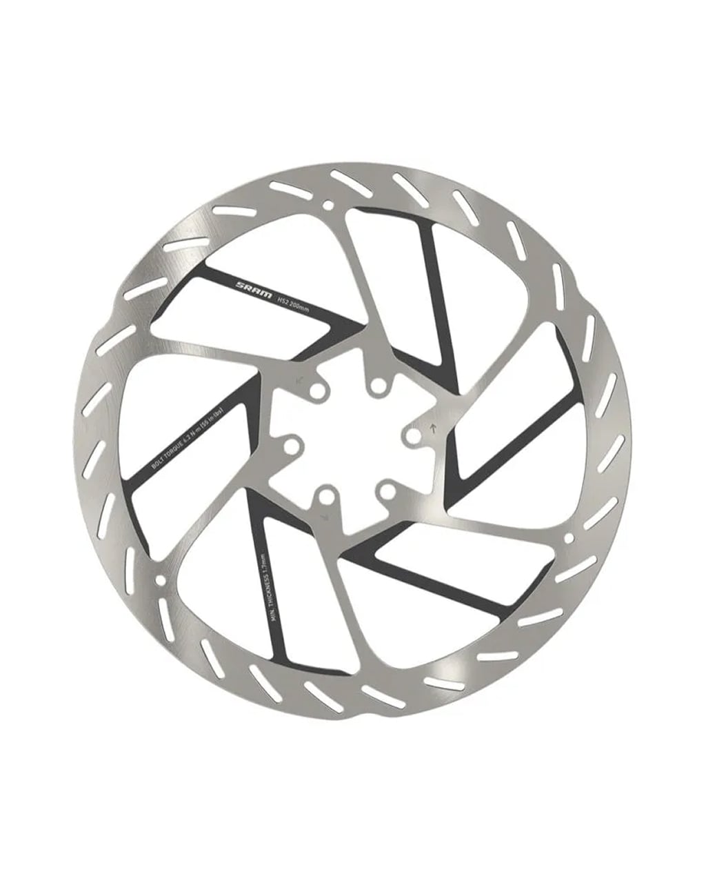 SRAM disc brake rottor HS2 cenrelock 160MM rounded, view 1