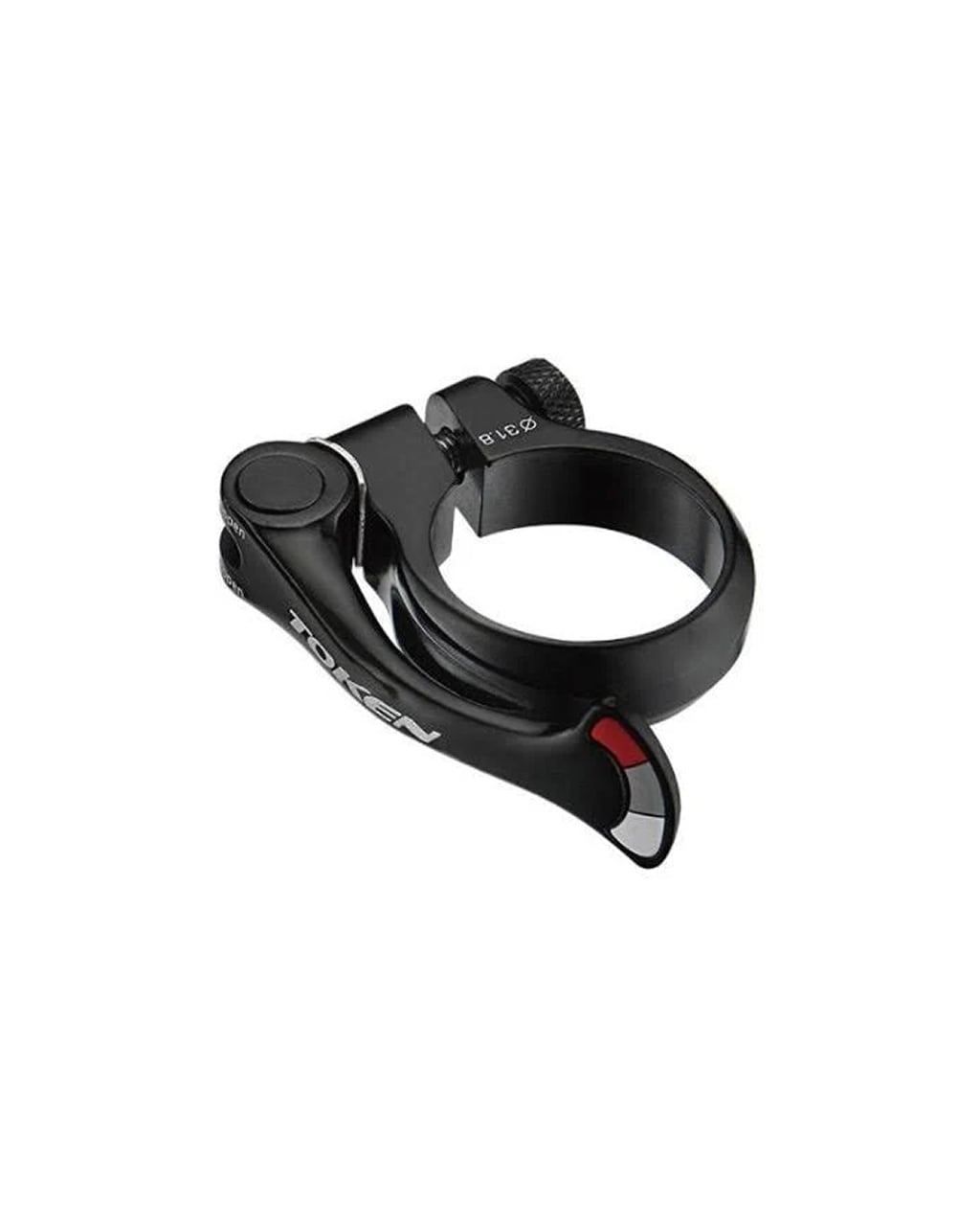 Token seat clamp shark tail with quick release 31.8MM blk - TOKEN SEAT CLAMP SHARK TAIL WITH QUICK RELEASE 31.8MM BLK, view 1