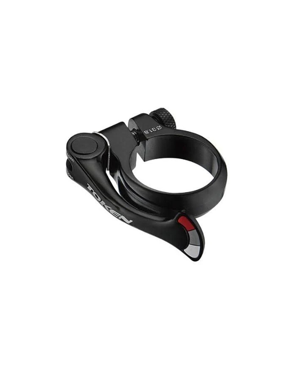 TOKEN SEAT CLAMP SHARK TAIL WITH QUICK RELEASE 31.8MM BLK image 1