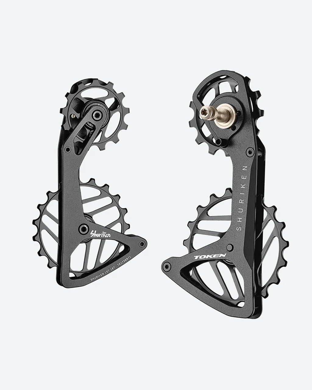Token shuriken oversized pulley set for 12 speed 105 DI2 and 105 black, view 1