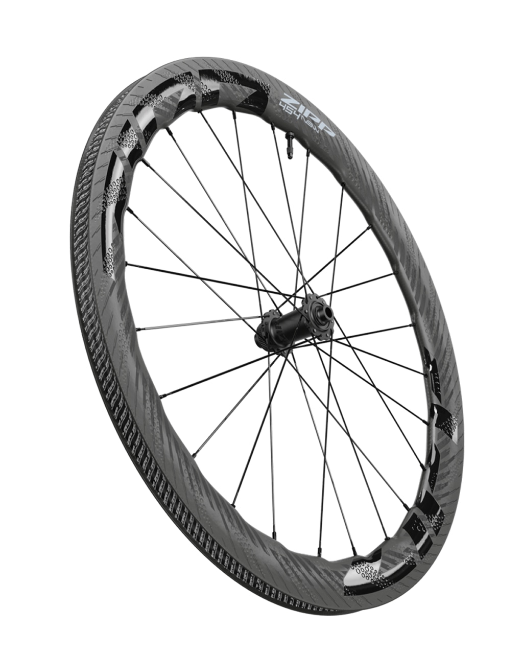 ZIPP WHEELS 454 CARBON TUBLESS DISC BRAKE CENTRE LOCK 12X100 FRONT STD image 1